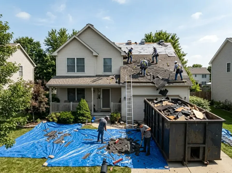 roof-replacement-debris-remova-004 — frequently asked questions, Cheapest Dumpster Rentals in Fox Lake Hills, IL
